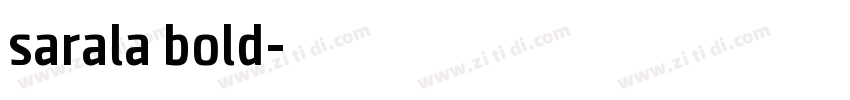 sarala bold字体转换